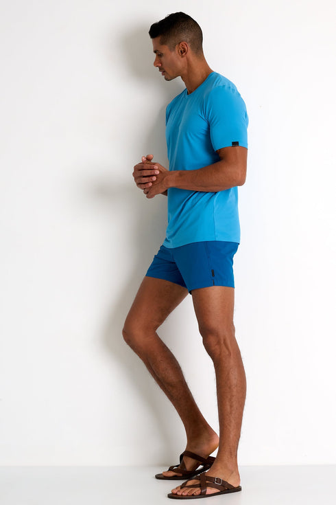 Microfiber Crew Neck T-Shirt - 62520-81-510 TP/XS / 510 Blue Turquoise / 85 % POLYAMIDE, 15% ELASTANE